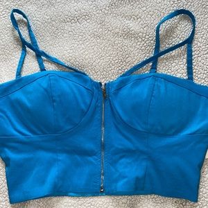 GUESS Teal Crop Top